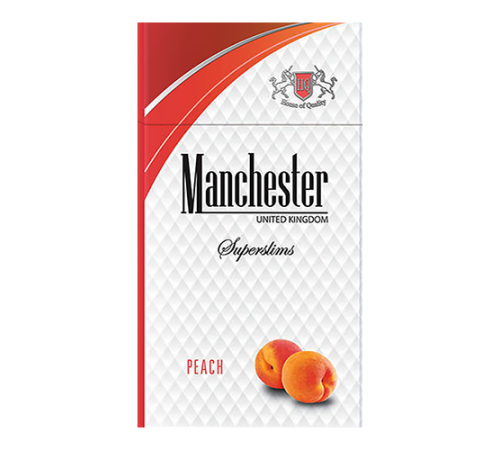 Сигареты Manchester SuperSlims Персик оптом Сигареты Manchester SuperSlims Персик оптом